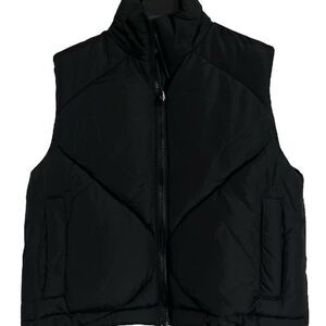 Topshop Black Puffer Vest